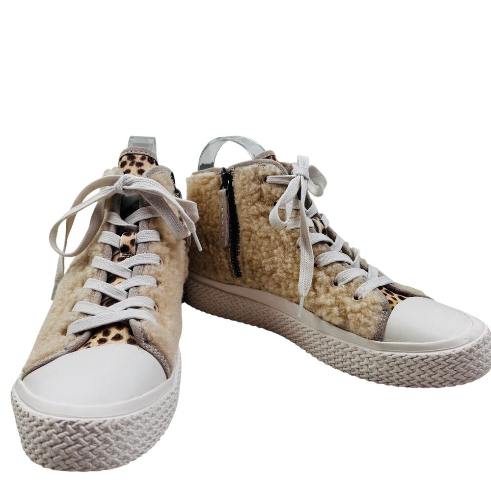 Dolce Vita Veola Plush Sherling Casual Comfy High Top Sneakers Women's Size 8.5